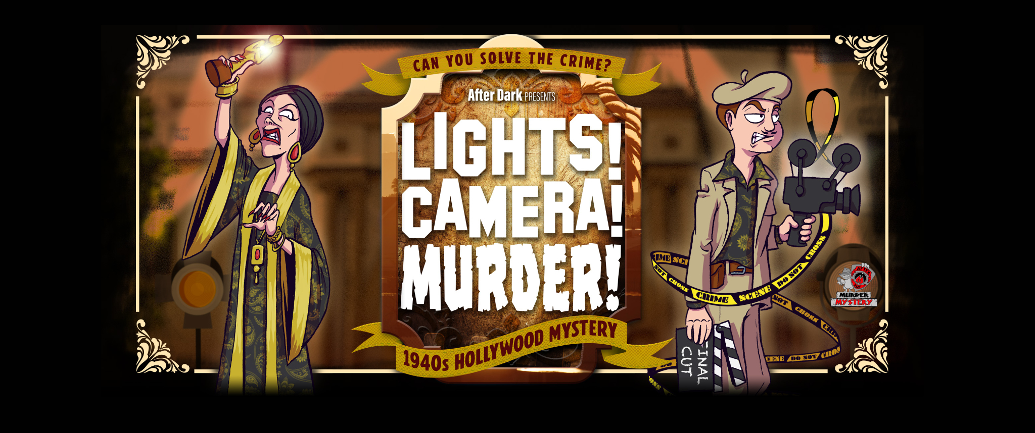 After Dark Murder Mystery Events: Lights, Camera, Murder!